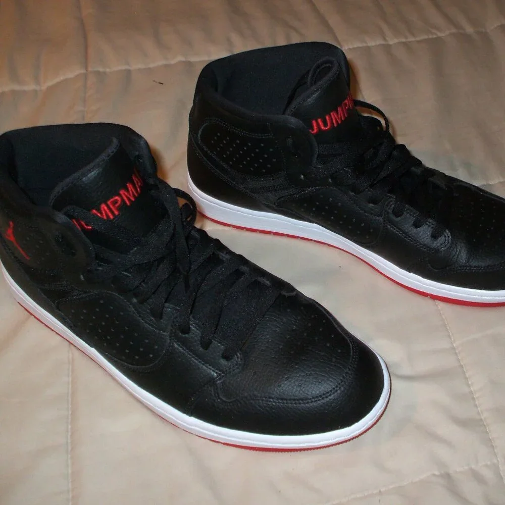 Nike Air Jordan Jumpman Access Black mid-top basketball shoes - Size 13 - Picture 3 of 3